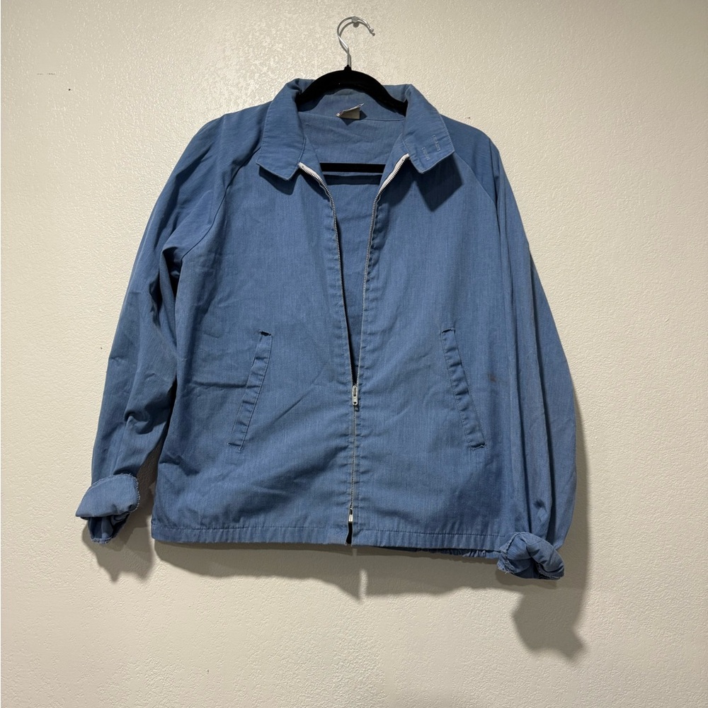 Blue Zip-Up Jacket